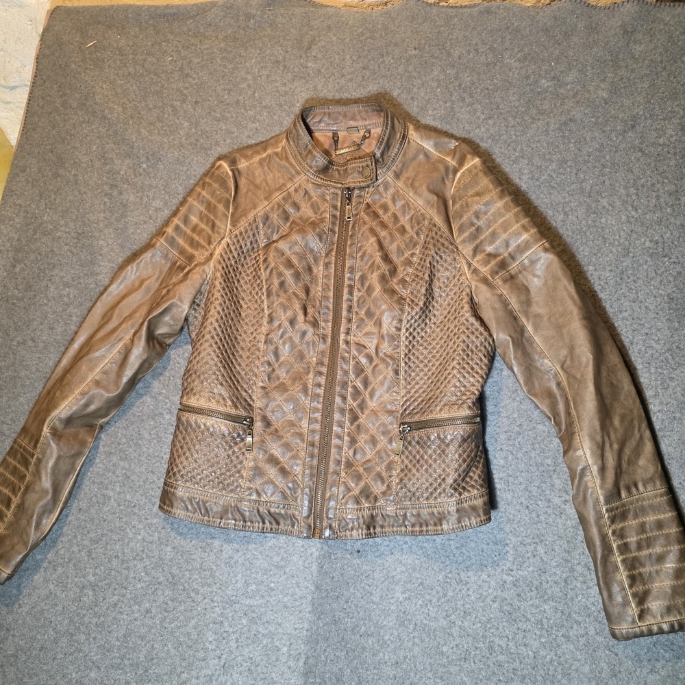 joujou faux leather jacket Large Women's Biker Jacket 557